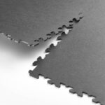 Klikflor RX500 7mm Recycled Garage Floor Tiles 4 pack (495 x 495 x 7mm) - 0.98m² per pack in Graphite - Image 5