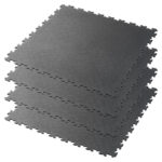 Klikflor X500 5mm Garage Floor Tiles 4 Pack (497 x 497 x 5mm) 0.98m² per pack in Graphite - Image 6