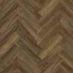 Elka Texas Oak Dark Brown Luxury Herringbone Vinyl Flooring Planks with Foam Underlay - 0.794 m² Per Pack - Image 2