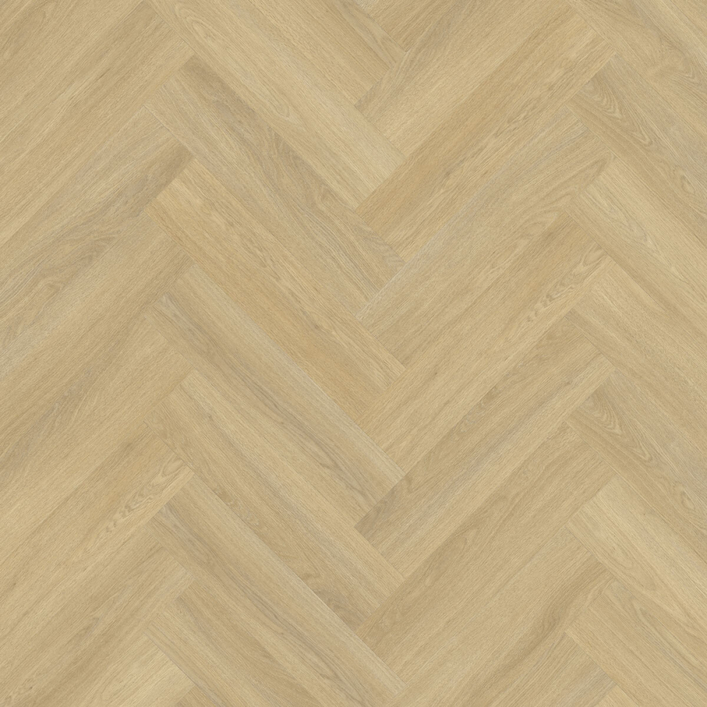 Elka Herringbone Tucker Oak Beige 6mm Vinyl Flooring - SAMPLE ONLY