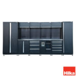 Hilka Garage Industrial 15 pc Modular Cabinet Set