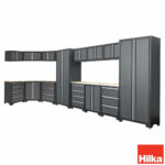 Hilka Garage Bundle 16 piece Corner & Cabinet Storage Set