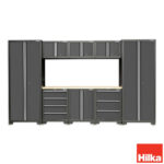 Hilka 24 Gauge Steel 9 Piece Cabinet Set