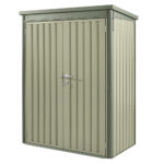 Stone Garden 4ft 7" x 2ft 6" (1.45 x 0.8m) Vertical 1,887 Litre Steel Shed in Grey - Image 5