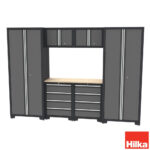 Hilka 24 Gauge Steel 7 Piece Modular Storage Cabinet Set