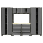 Hilka 24 Gauge Steel 7 Piece Modular Storage Cabinet Set - Image 2