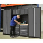 Hilka 24 Gauge Steel 7 Piece Modular Storage Cabinet Set - Image 3