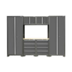Hilka 24 Gauge Steel 7 Piece Modular Storage Cabinet Set - Image 4