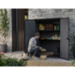 Keter Ashwood Signature Alto 4ft 6" x 2ft 4" (1.4 x 0.7m) 1,415 Litre Vertical Storage Shed with Shelves - Image 3