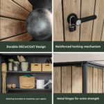 Keter Ashwood Signature Alto 4ft 6" x 2ft 4" (1.4 x 0.7m) 1,415 Litre Vertical Storage Shed with Shelves - Image 5