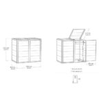 Keter Cortina Hide Away Bin Store - Image 3