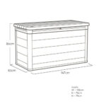 Keter Ashwood Signature 870 Litre (230 Gallon) Outdoor Storage Deck Box - Image 2