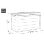 Keter Cortina 757 Litre (200 Gallon) Outdoor Storage Deck Box - Image 2