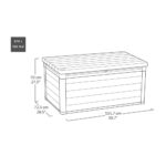 Keter Cortina 570 Litre (150 Gallon) Outdoor Storage Deck Box - Image 2
