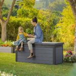 Keter Cortina 570 Litre (150 Gallon) Outdoor Storage Deck Box - Image 3