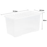 Wham 110 Litre Crystal Box & Lid - 3 Pack - Image 5