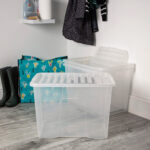 Wham 80L Crystal Clear Plastic Box and Lid - 3 Pack - Image 4