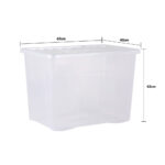 Wham 80L Crystal Clear Plastic Box and Lid - 3 Pack - Image 5