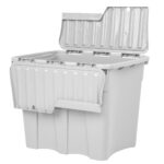 Wham 80 Litre Grey Croc Box & Lid - 2 Pack - Image 3