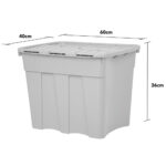 Wham 80 Litre Grey Croc Box & Lid - 2 Pack - Image 4
