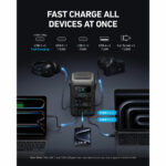 Anker Solix C300X DC Portable Power Station + 100W Foldable Solar Panel - Image 5