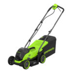 Greenworks 48V 41cm Cordless Lawn Mower + 2 x 24V (4Ah) Batteries + Dual Charger - Image 2