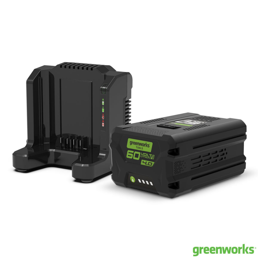Greenworks 60V Charger and 4Ah Battery