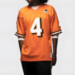 McLaren F1 Men's Mitchell & Ness F1 Lando Norris Football Orange Jersey - Image 8