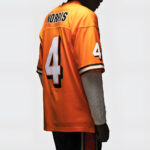 McLaren F1 Men's Mitchell & Ness F1 Lando Norris Football Orange Jersey - Image 9
