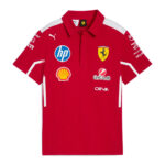 Scuderia Ferrari F1 2025 Mens Team Polo in Red, 5 Sizes