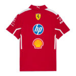 Scuderia Ferrari F1 2025 Mens Team Polo in Red, 5 Sizes - Image 2