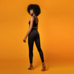 Evenlina Full Length Compression Leggings in Noir