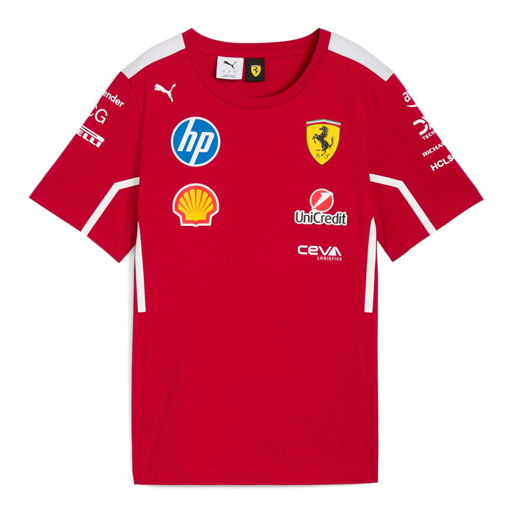 PUMA Scuderia Ferrari F1 2025 Team T-Shirt in Red, 5 Sizes