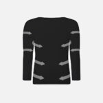 Evenlina Long Sleeve Shaping Compression T-shirt in Black - Image 5