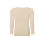 Evenlina Long Sleeve Shaping Compression T-shirt in Almond - Image 3