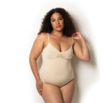 Evenlina Sculpting Shapewear Bodysuit in Almond - Image 2