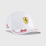 Scuderia Ferrari F1 Unisex Driver Charles Lerclerc Cap 2025 in White - Image 4