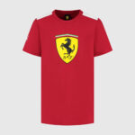 Scuderia Ferrari F1 Large Shield T-Shirt in Black, 5 Sizes - Image 4
