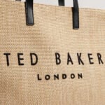 Ted Baker Pallmer Large Raffia Tote Bag in Black - Image 9