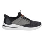 Skechers Men's Swift Fit Delson Trainer in Taupe - Image 3