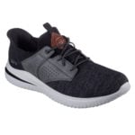 Skechers Men's Swift Fit Delson Trainer in Taupe - Image 4