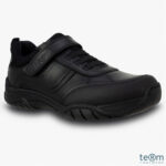 TeⓇm Maxx Single Touch Fastening Boy's School Shoes