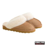 Kirkland Signature Women's Shearling Slippers in Grey - Image 2