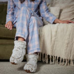 Warmies Fully Heatable Wellness Slipper Boot in Cream - Image 9