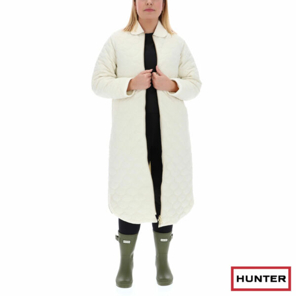 Hunter Women's Quilted Coat in White