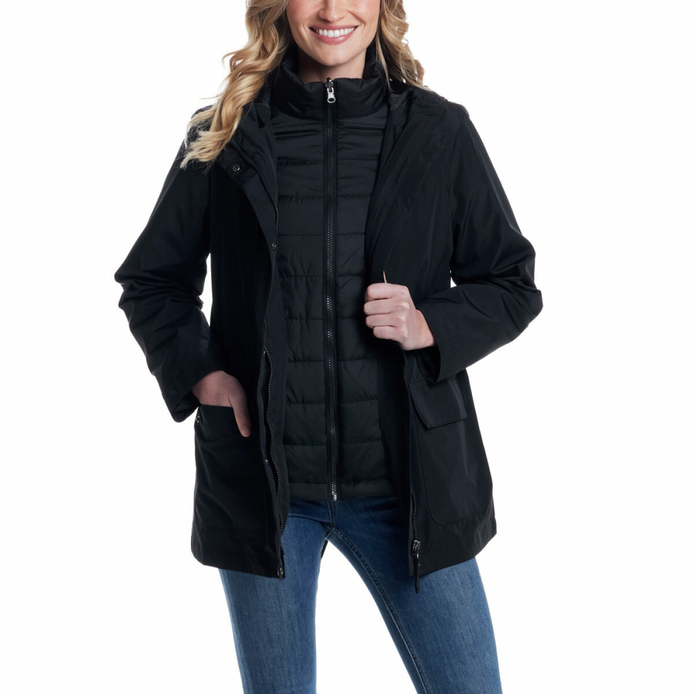 Weatherproof Women's 3 in 1 Systems Jacket in Black