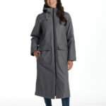 Weatherproof Ladies Long Slicker Jacket in Olive - Image 11