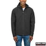 Kirkland Signature Men's Sherpa Lined Softshell Jacket in Grey - Image 2