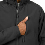 Kirkland Signature Men's Sherpa Lined Softshell Jacket in Grey - Image 6