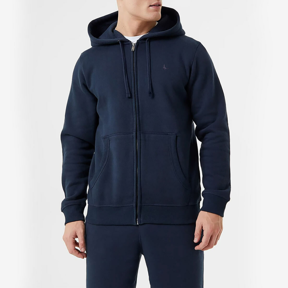 Jack Wills Men's Full Zip Hoody in Navy